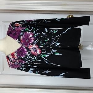 Pierri New York Floral Beaded Cardigan Sweater